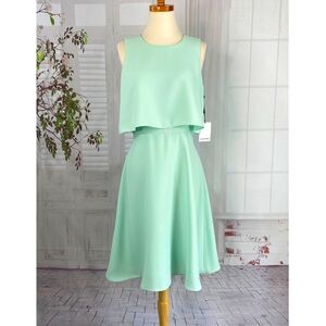Calvin Klein Mint Green Sleeveless Wedding Dress